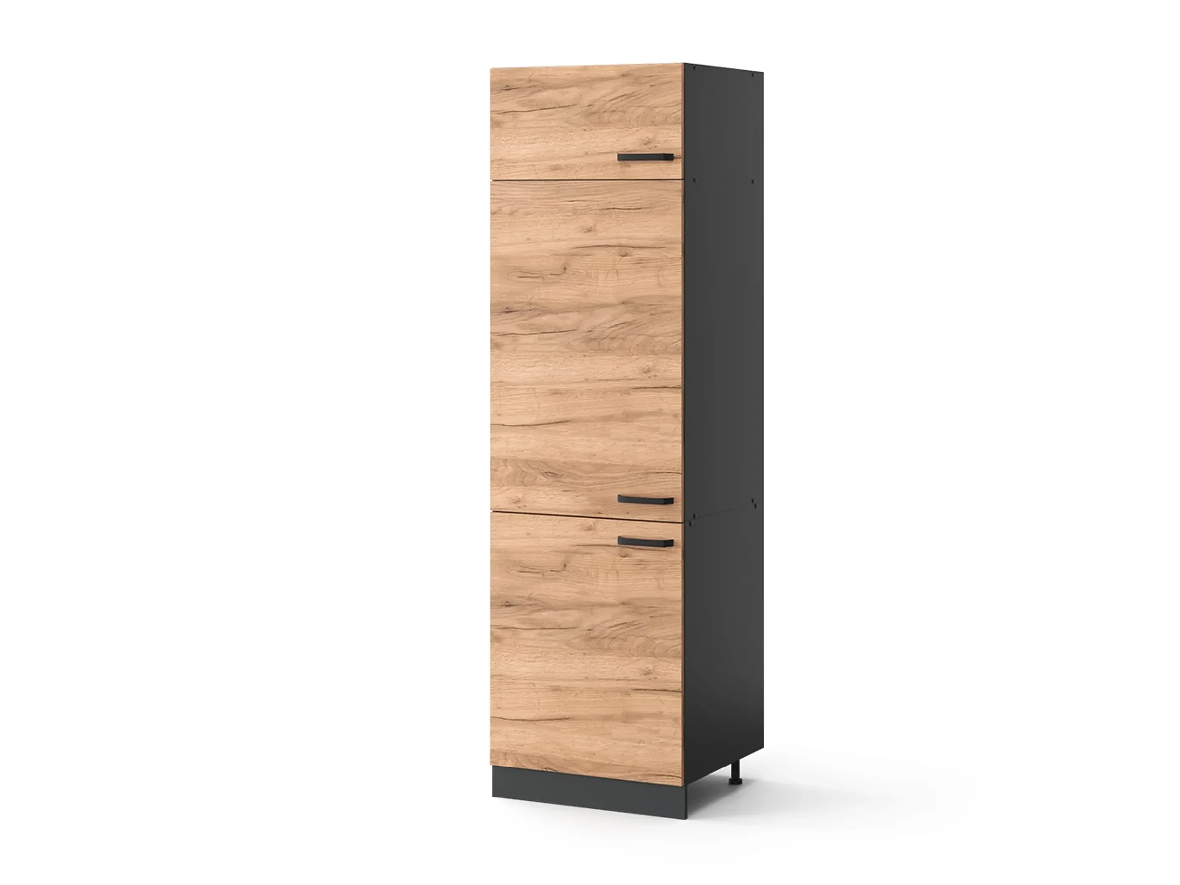 Vicco Kühlumbauschrank R-Line – 60 cm – Goldkraft Eiche/Anthrazit – Hochschrank für Einbaukühlschrank Vicco Kühlumbauschrank R-Line – 60 cm – Goldkraft Eiche/Anthrazit – Hochschrank für Einbaukühlschrank