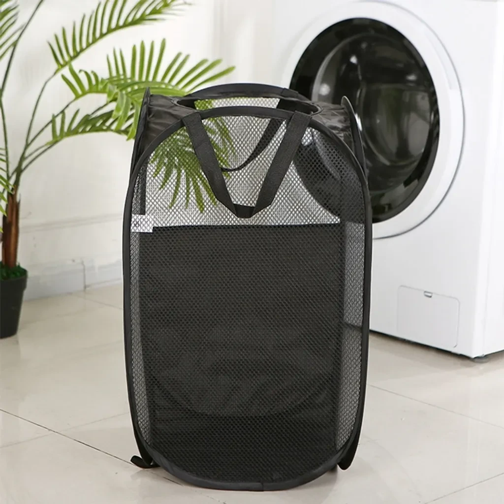 Faltbarer Wäschekorb aus Mesh – leicht, robust & ideal für Zuhause und unterwegs Faltbarer Wäschekorb aus Mesh – leicht, robust & ideal für Zuhause und unterwegs