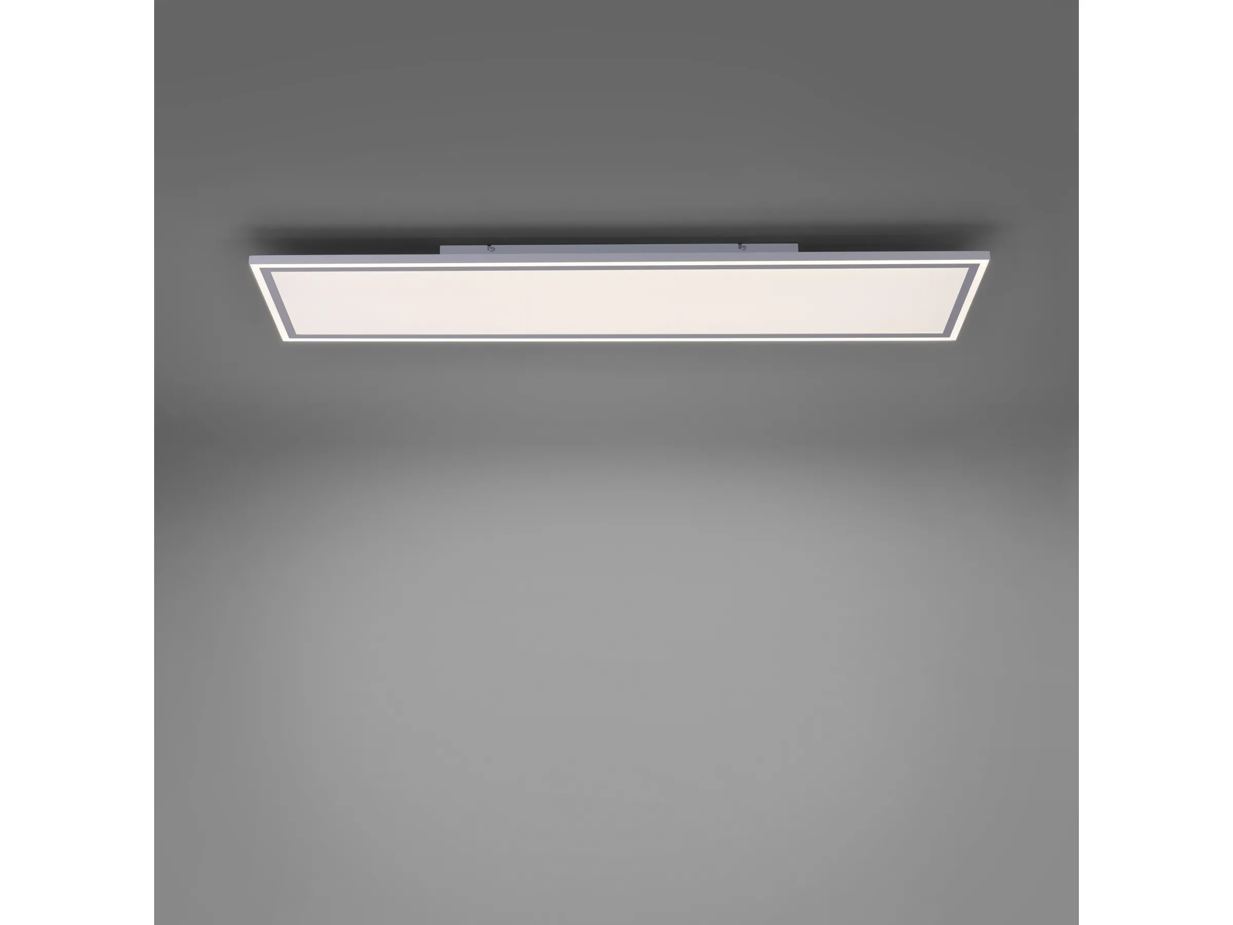 Just Light. LED-Deckenleuchte Edging – 121,4 x 31,4 cm – dimmbar – CCT – inkl. Fernbedienung – Weiß